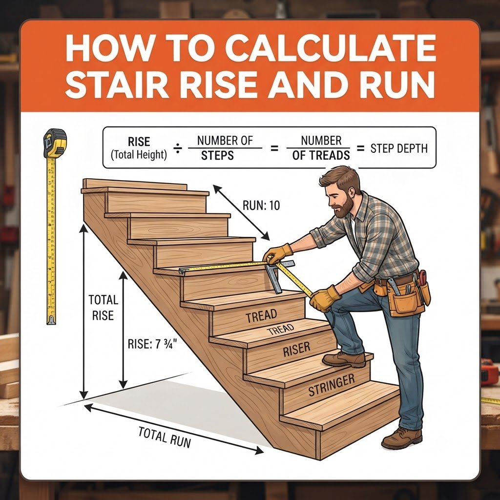 How to Calculate Stair Rise and Run