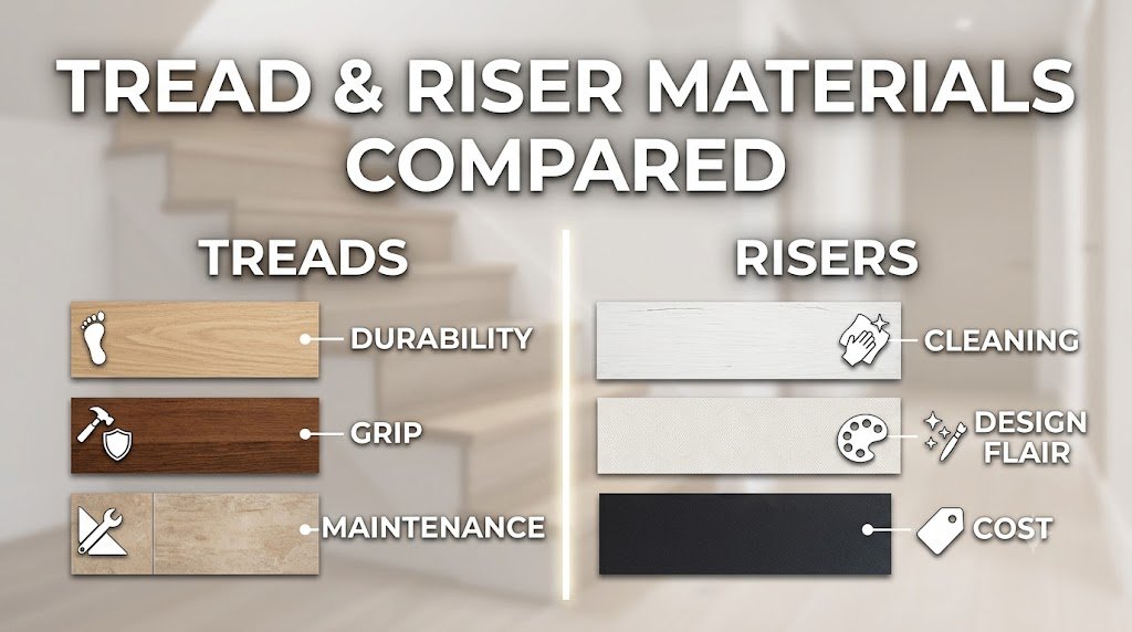Tread and Riser Materials Compared